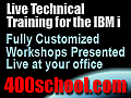 Classes at your offices. IBM i, iSeries AS/400?  The 400 School, Inc.