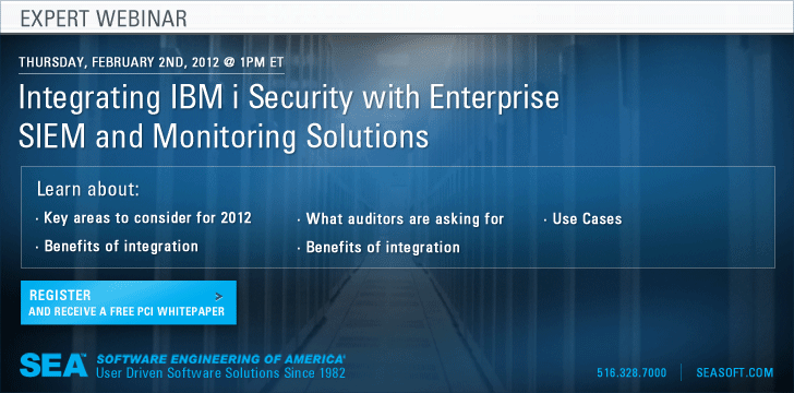 Expert Webinar - Integrating IBM i with Entrprise SIEM and Monitoring Solutions