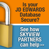 Is Your JD EDWARDS Database Secure? See how SKYVIEW PARTNERS can help!